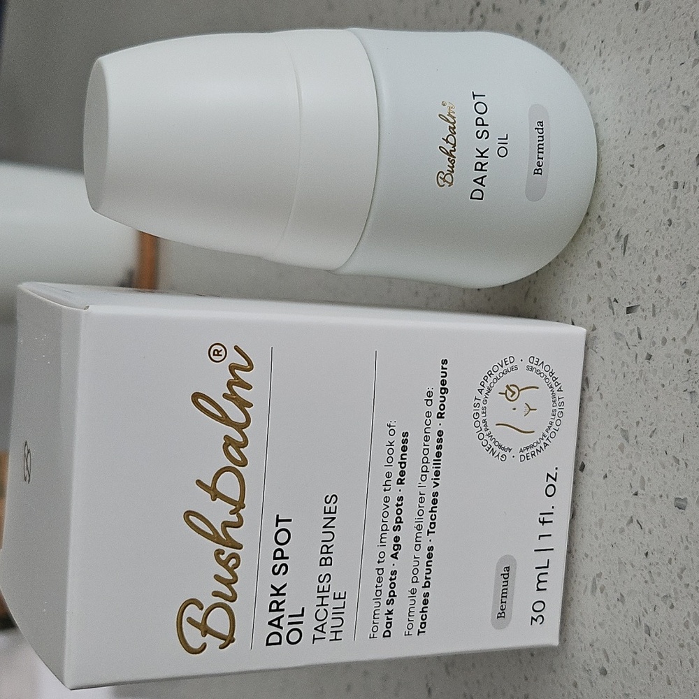 NEW in box, Bushbalm Dark Spot Oil, Vegan, Cruelty Free, Natural Skincare